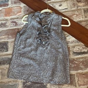 J. Crew blouse with ruffles Women’s 8